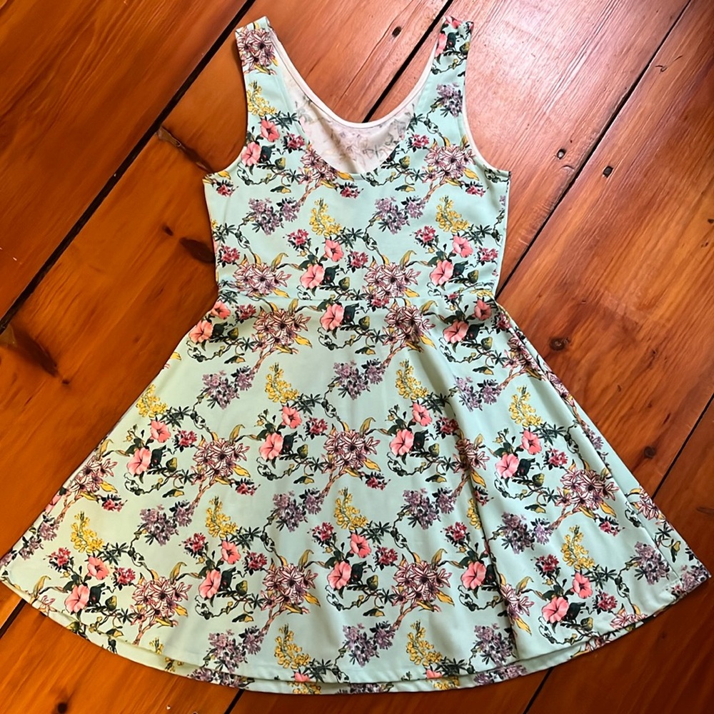 Floral skater dress size 10